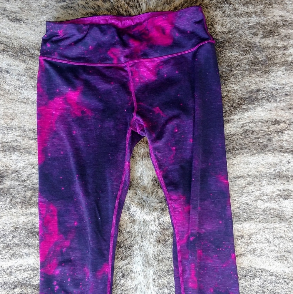 Stary night reversible athletic capris